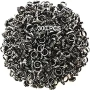 Black Glue Rings for Eyelash Extension,300PCS Smart Eyelash Glue Rings,Disposable Eyelash Glue Holder flower Glue Cups Rings, Heart Lash Rings Lash Glue Holder False Eyelashes Lash Extension Supplies
