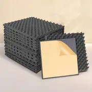 Traderight 14Pcs Acoustic Wall Panels Sound Absorbtion Foam Noise Wedge Tile Studio 50x50CM