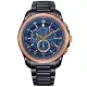 【CITIZEN 星辰】亞洲限定 推薦款 光動能萬年曆手錶-午夜藍(BL5546-81L)