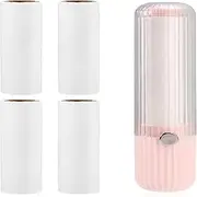 1Pc Mini Lint Roller with Cover and 4Pcs Refills, Small Portable Lint Roller with Cover, Mini Lint Roller Travel Lint Roller