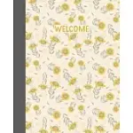 WELCOME: VACATION RENTAL HOME GUEST INFORMATION AND GUIDE BOOK FOR PROPERTY OWNERS TO CUSTOMIZE - STYLISH FLORAL PATTERN COVER