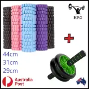 Foam Ab Roller Back Stretch Massage Abdominal Wheel Core Rollers Workout Gym