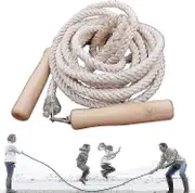 5m Long Jump Rope, Multiplayer Rope Skipping, Long Skipping Rope With Wooden Handle, Best Team Group Double Dutch Jump Rope