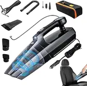 High Suction Car Vacuum, 4-in-1 Handheld Portable Car Vacuum, Best Car Vacuum Cleaneer High Suction, 7000PA Strong Suction Washable Filters, 3lb Ultra-Light Vacuum for Car and Home Cleaning