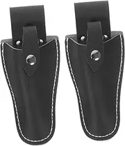 LOORGVEL 2pcs Pruner Leather for Garden Pruning Scissors Protective Cover with Fine Stitching for Safe Storage for Gardening and Home Use