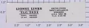 Lionel 2654-2 Prewar Tank Car Number & Saftey Standards Sticker Decal