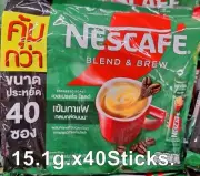 15.1g.x 40 Sticks. Nescafe BLEND&BREW Instant Coffee Mixed Milk Arabica Robusta