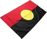 HOLIDYOYO Polyester Indigenous Flag 90x150cm Weatherproof for Indoor-outdoor Use Australia's Banner