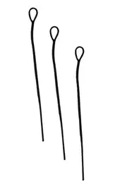 Whip Crackers Snaps Replacement For Dressage Stock Bull Whips Black 21Cm Qty3