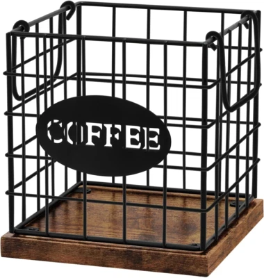 Coffee Pod Holder Organizer,Large Capacity K Cup Holder Organizer, Storage Baske