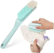 BESPORTBLE 1 Set Multipurpose Cleaning Brushes Long Handle Shoe Scrub Brush with Ergonomic Grip for Shoes Clothes Upholstery Stains Durable Design for Easy Use