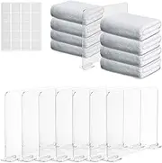 6/8 Pack Shelf Dividers, Closet Shelf Divider Plastic, Clear Organizers Shelving Cabinet Separator Bedroom Kitchen Office Bookcase, Transparent Handbag Organizer Partition Space, Saving place (Style2)