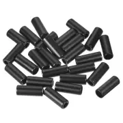 26pcs Metal Cord End Lock Drawstring Rope Stopper for Lanyard Bag Matte Black