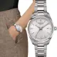 【TISSOT 天梭】PR 100 俐落簡約時尚女錶/銀白34mm 母親節(T1502101103100)