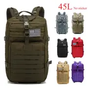 Military Army Molle Tactical Backpack Rucksack 45L Traveling Camping Hiking Bag