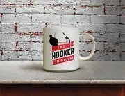 Hooker on the Weekends Fishing Coffee Mug