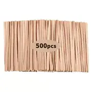 500 Pcs Wax Applicator Sticks Wood Craft Wax Spatulas for Hair Removal Face Leg