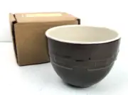 Longaberger Pottery Chocolate Woven Traditions Small Nested Bowl
