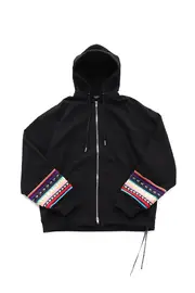 [MASTERMIND] Boxy Fit Multi Tape Zip Up Hoodie