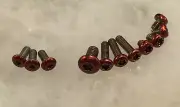 Translucent Red Stainless Screw For Benchmade Mini Griptilian 555 556 557 Knife