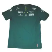 Aston Martin Cognizant F1 2022 Men's Team T-Shirt Green Shirt EU Small US XS