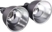 Aiicioo Dual Reptile Light Fixture - Dome 1 Count (Pack of 1)