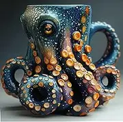 Cthulhu-Inspired Pirate Tankard, 3D Octopus/Kraken Design Beer Mug, Beer Mug, for Bar Restaurant Home, Collector Themed Party Decoration Drinkware Gift for Men