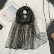 Organza Glitter Pashmina Shawl Women Long Wrap Lady Scarf Weddings Bridal ScarfⅠ