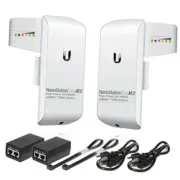 Wireless Bridge Ubiquiti LOCOM2 PRE-CONFIGURED, Bundle of 2 Ubiquiti