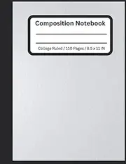 Off-White Minimalist College Ruled Notebook: 110 Page Notebook. Lined For Taking Notes at Home, Office, Work, School, College, Travel & All Other ... Colourful Cover With Minimalistic Design