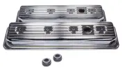 Fits SBC Signature Series Valve Cove Set - Chrome by Edelbrock 4446