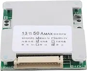 13S 50A Protection Board Smart Balance Charging PCB BMS for Li Ion Battery Pack with Overcharge Overdischarge Short Circuit Temperature Protection