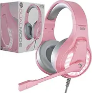 Orzly Pink Gaming Headset for PC and Gaming Consoles PS5, PS4, XBOX SERIES X | S XBOX ONE, Nintendo Switch Stereo sound with noise cancelling mic - RXH-30 Nakuru Edition Edition