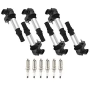 6pcs Ignition Coils + 6pcs Spark Plugs For GMC Acadia Buick Allure Enclave UF375 (for: Saab)