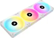 CORSAIR iCUE LINK QX120 120mm Magnetic Dome RGB Fan Starter Kit 3-Pack White