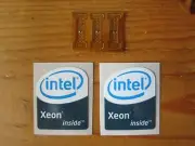 3 LGA 771 to 775 Adapters for Xeon Mod with 2 'Intel Xeon Inside' stickers