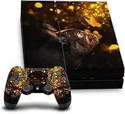 Official Klaudia Senator Butterfly French Bulldog Vinyl Sticker Gaming Skin Decal Cover Compatible with Sony PlayStation 4 PS4 Console and DualShock 4 Controller Bundle