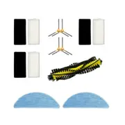 Main Brush, Side Mop Cloth, and Filter for X500 Robot Vacuum Cleaners
