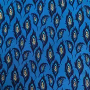 Peacock Feathers Blue Quilting Cotton Fabric Joann 2 Yards