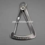 Dental Lab Steel Crown Gauge Caliper Ruler Wax Scale Spring Measuring Tool