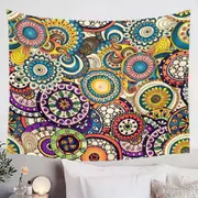 Multi Colored Little Mandalas Tapestry