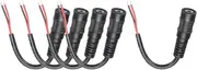 uxcell 5pcs DC Power Pigtails Cable, 3.5mm x 1.35mm Female Barrel Plug Connector to Bare Wire Open End 10cm for PC Laptop Toys Cellphone Electronic Devices