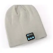 Bluetooth Hat Bluetooth Beanie Hat with Bluetooth 5.0 Built-in Stereo Mic Fit for Outdoor Sports-Grey