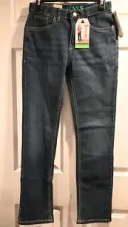 NEW Levi's Big Boys 511 Slim Fit Jean Eco Performance Blue 16 REG Size 28X30