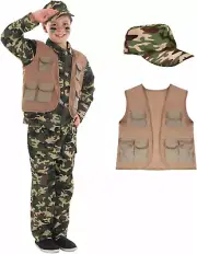 fun shack Boys Army Costume, Kids Military Costume, Boys Camo Costume, Soldie...