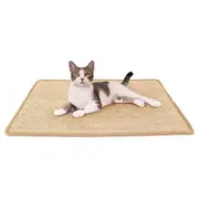 50x90cm Cat Scratcher Board Pet Scratching Mat Natural Sisal Sofa Couch Protector Pad Beige