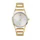 【Calvin Klein 凱文克萊】CK 金殼 白面 簡約簍空鏈帶手錶 女錶 母親節(K3G23526)