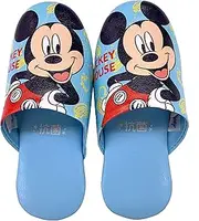 [ニッポンスリッパ] Nippon Slippers 283276 Disney Children's Vinyl Mickey 7.1-7.9 inches (18-20 cm), Blue