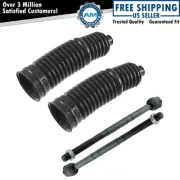 4 Piece Inner Tie Rods & Steering Rack Bellows Boots for Ford Mercury Mazda New (for: Ford)