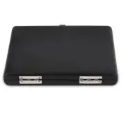 PU Leather Cover Black Saxophone Clarinet Container Box Case With Slots US